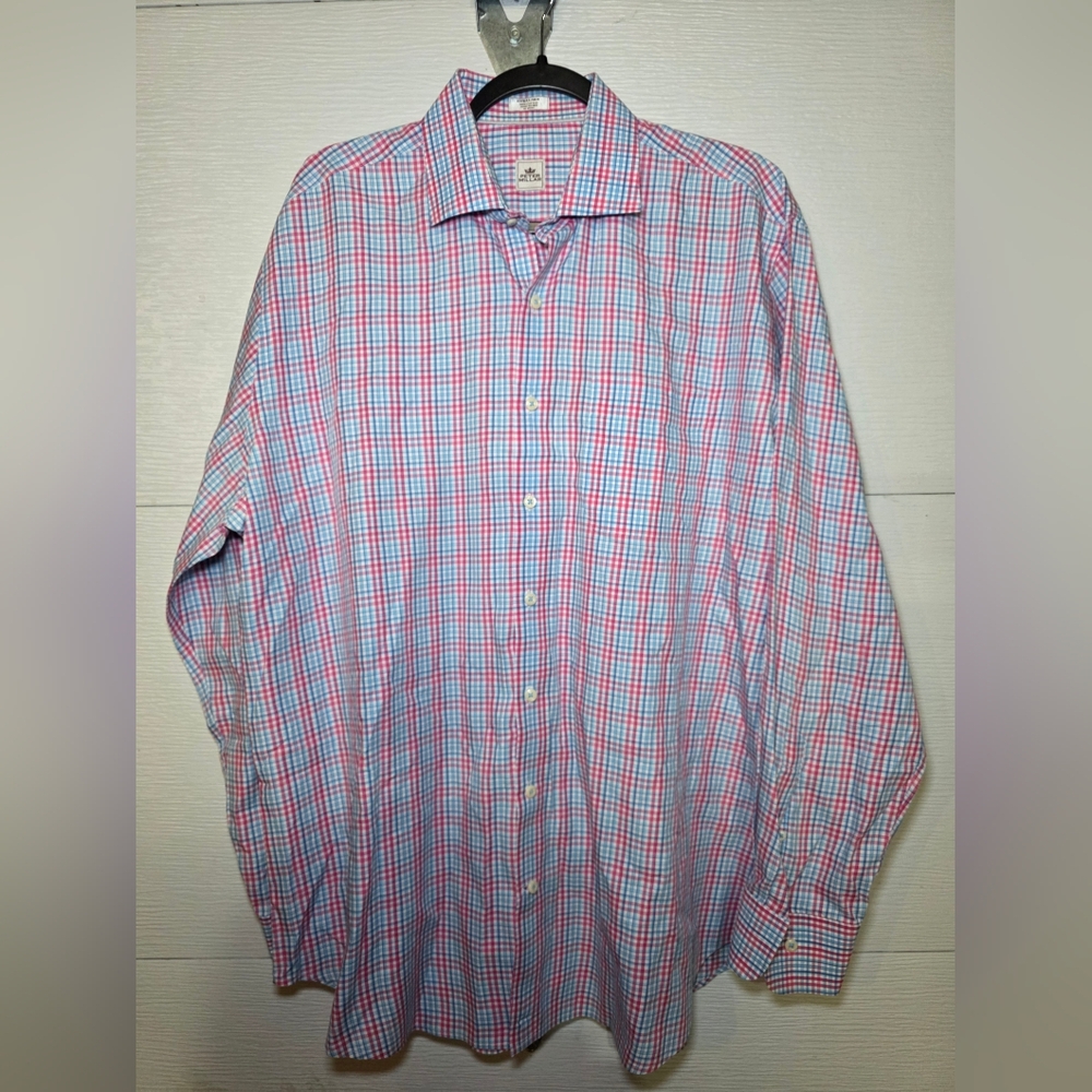 Peter Millar Multicolor Plaid Button-Down Shirt - image 1